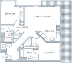 2TD - Renovated B610 floor plan